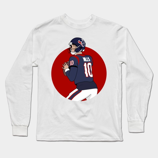 Mills the quarterback Long Sleeve T-Shirt by rsclvisual